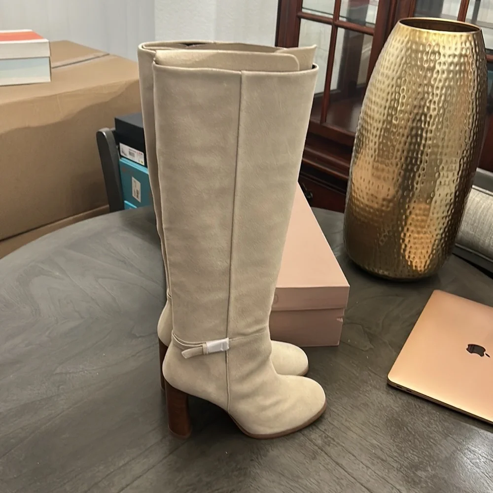 Franco Sarto Cassie Womens Zipper Round Toe Knee-High Boots